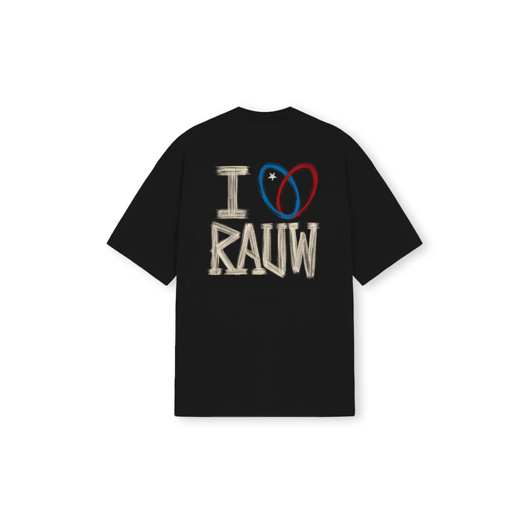 I <3 Rauw Tee Black - Image 2