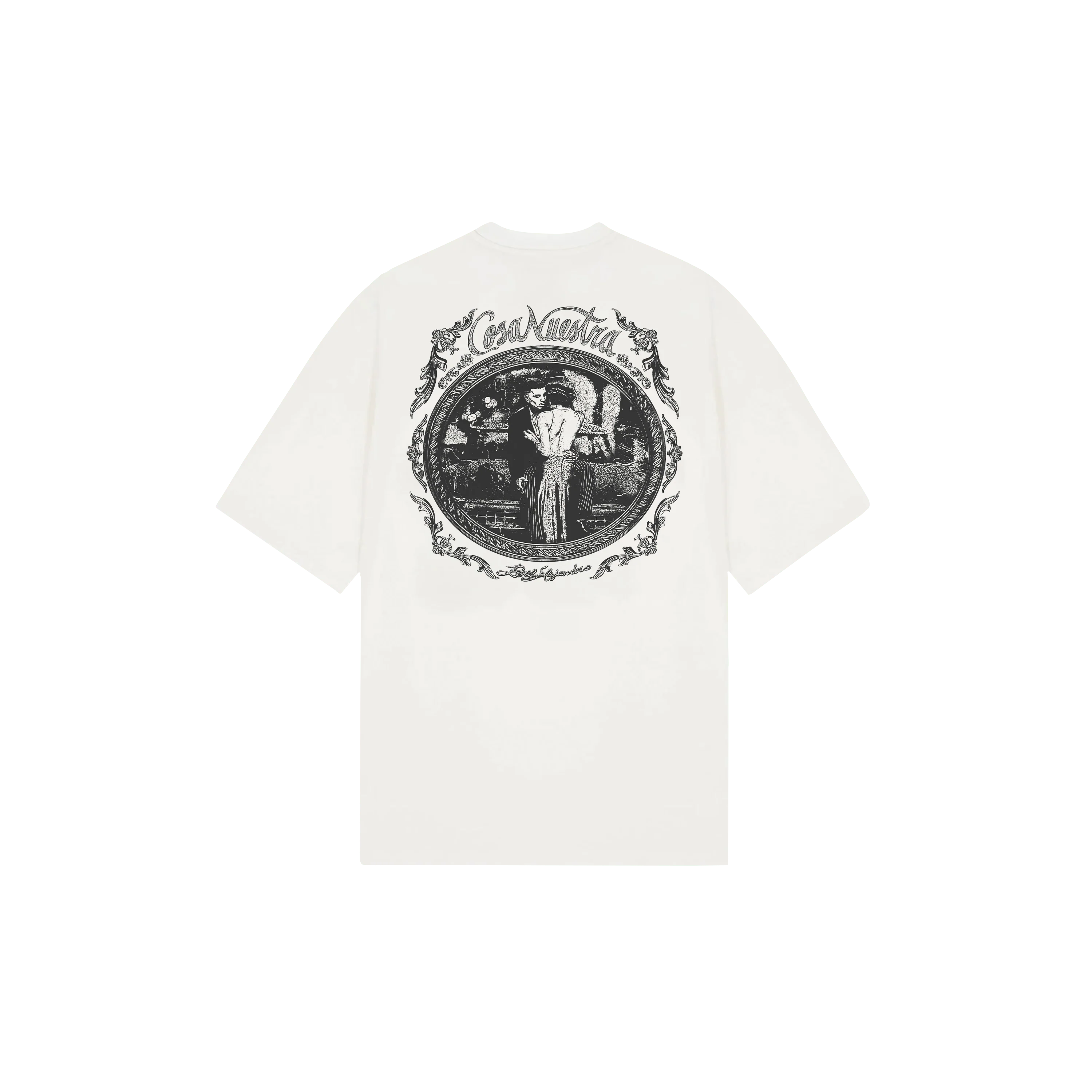 Cosa Nuestra Album Cover Tee Shirt - Off-White