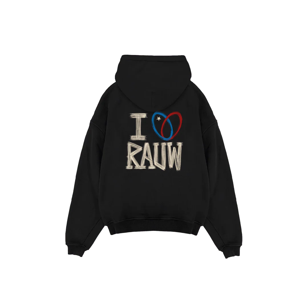 I <3 Rauw Hoodie Black - Image 2